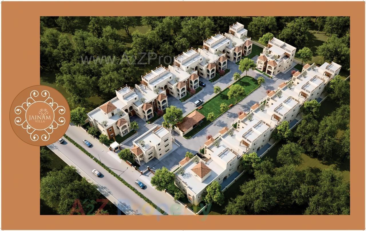 3D Elevation of real estate project Jainam Villa located at Raysen, Gandhinagar, Gujarat