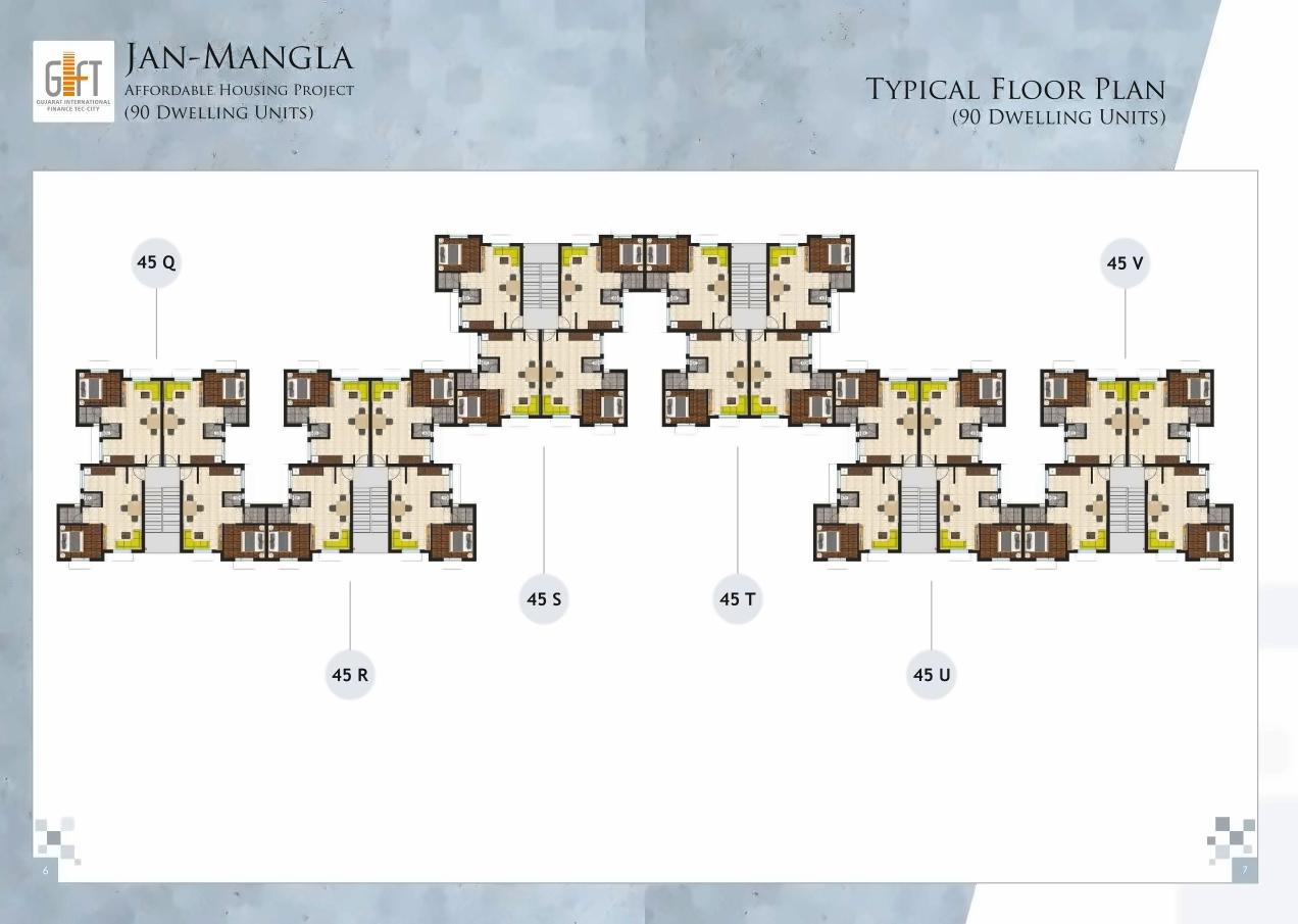 Layout of real estate project Jan Mangla located at Firozpur, Gandhinagar, Gujarat