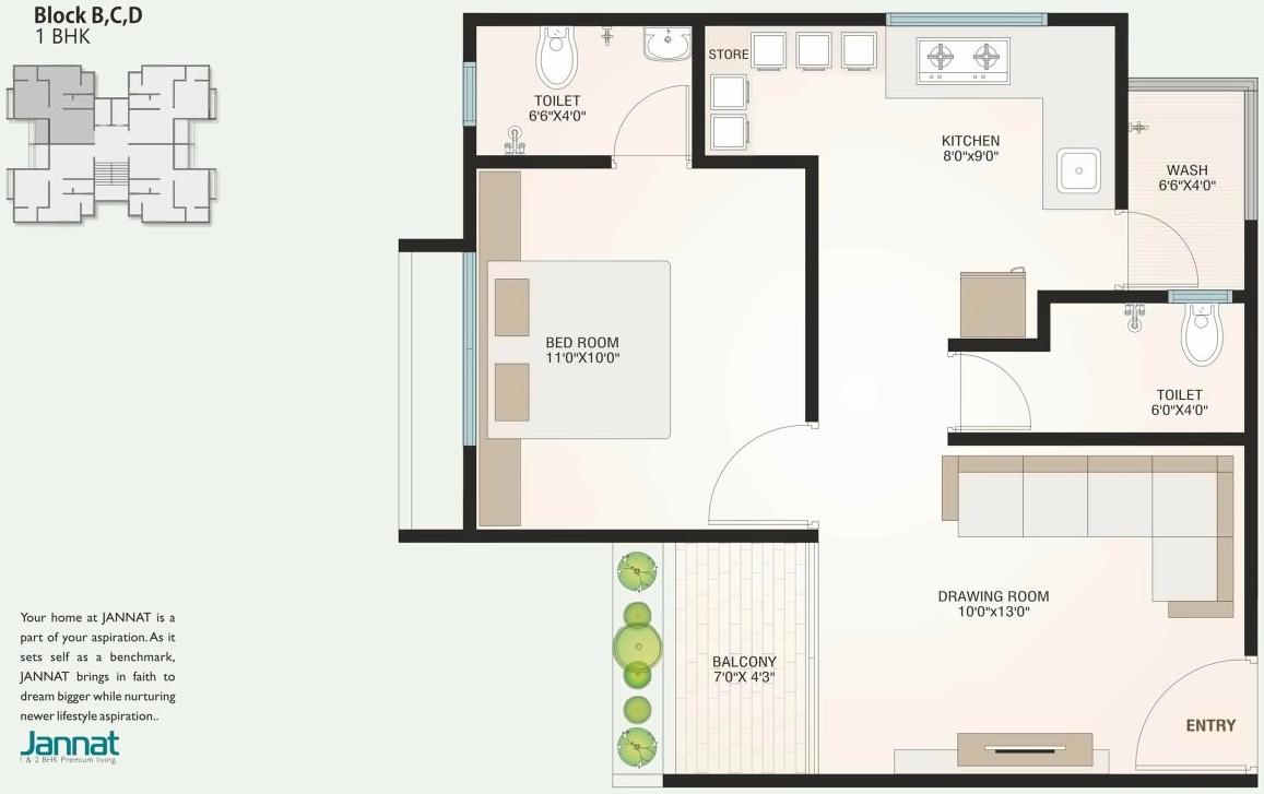 Layout of real estate project Jannat located at Vavol, Gandhinagar, Gujarat