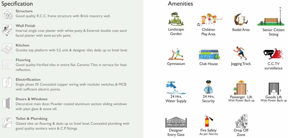  of real estate project Jannat located at Vavol, Gandhinagar, Gujarat