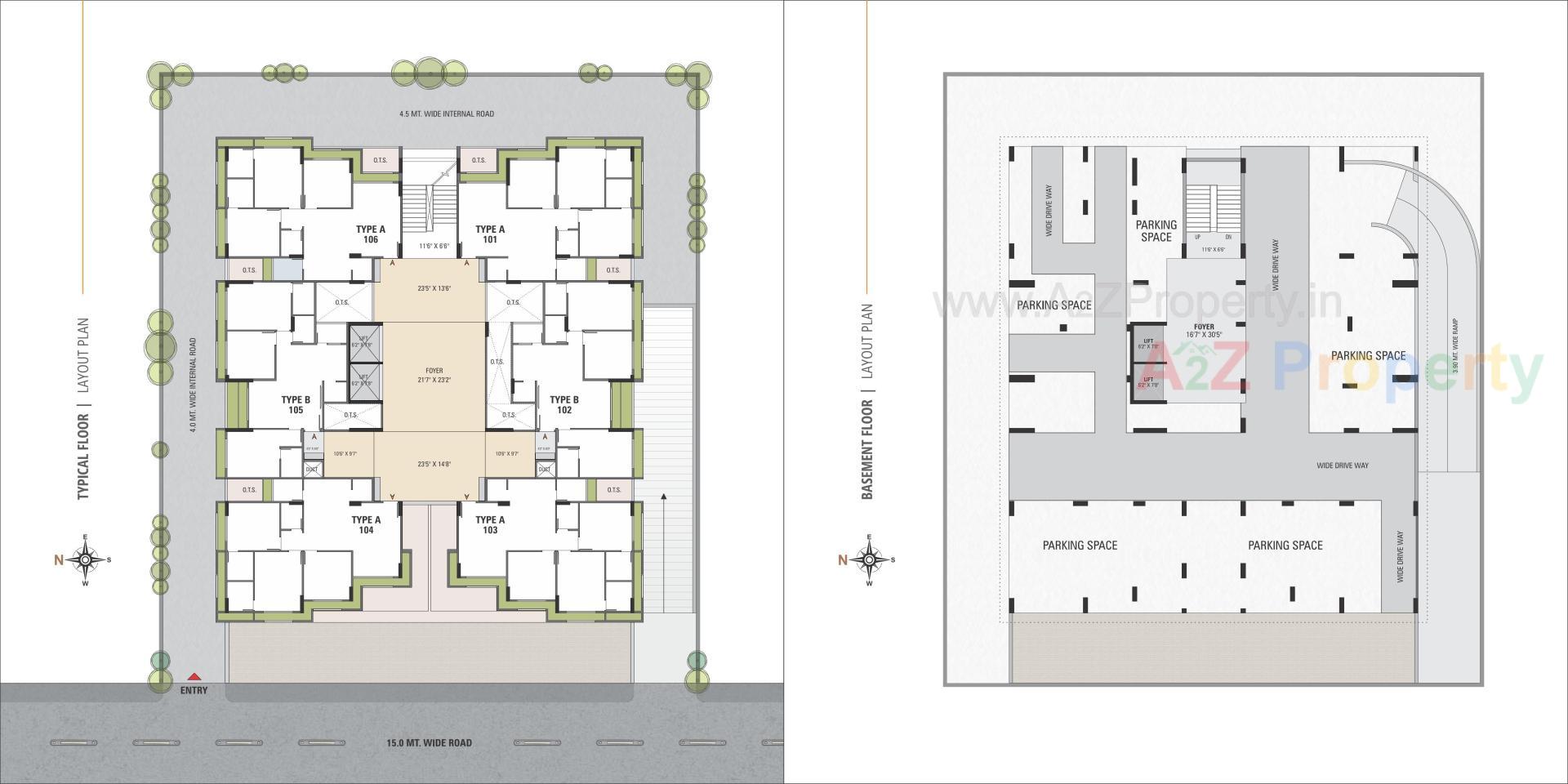 Layout of real estate project Jay Visat Eminence located at Zundal, Gandhinagar, Gujarat