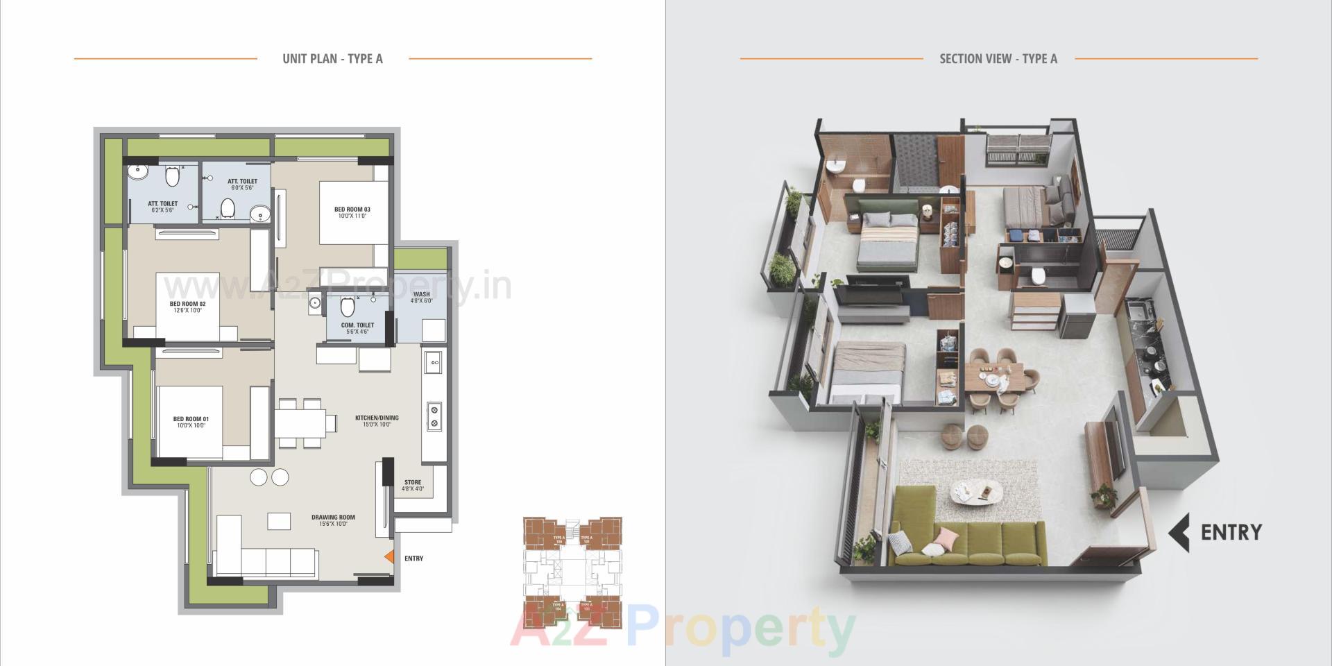 Layout of real estate project Jay Visat Eminence located at Zundal, Gandhinagar, Gujarat