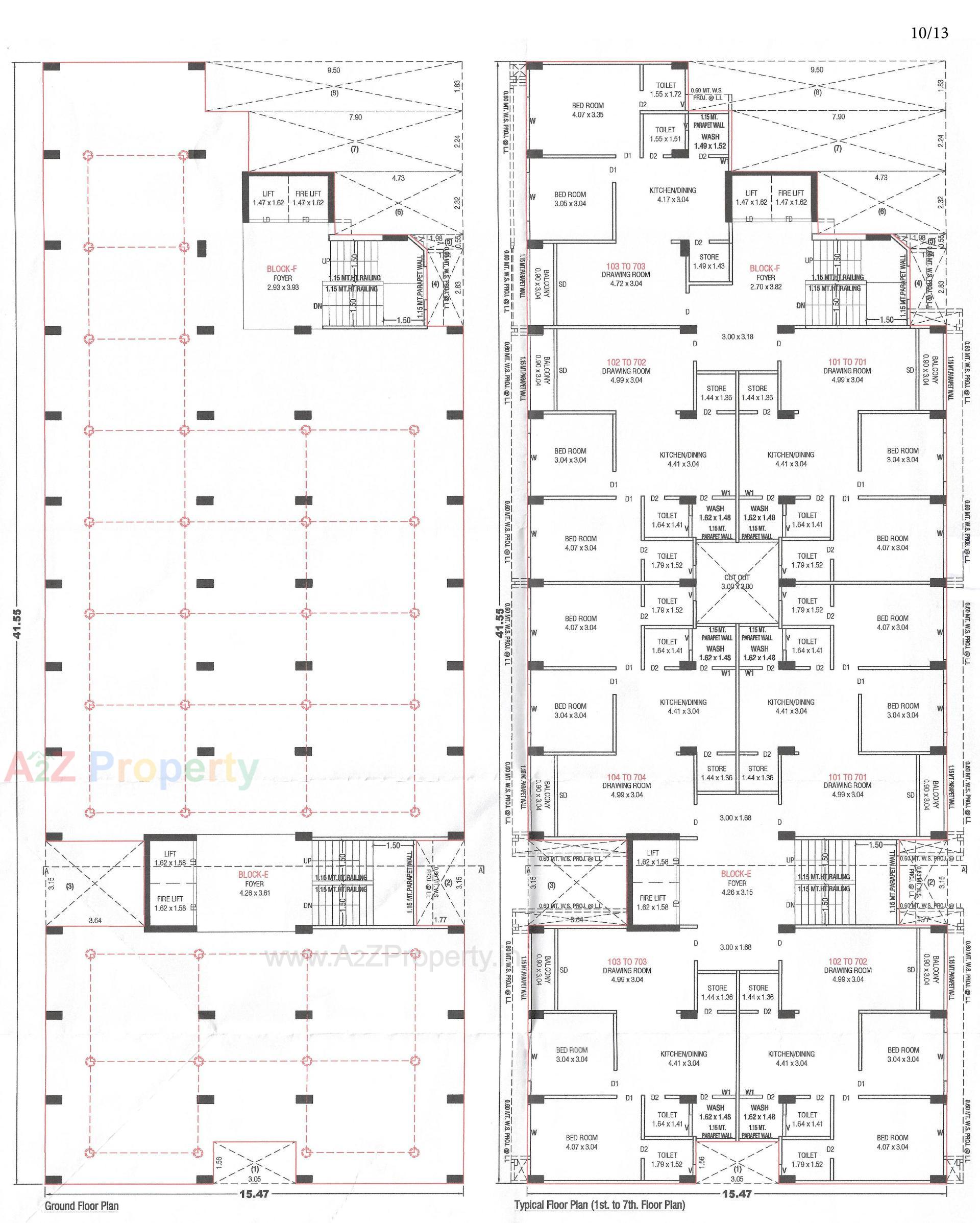 Layout of real estate project Jay Visat Mangalya located at Vavol, Gandhinagar, Gujarat