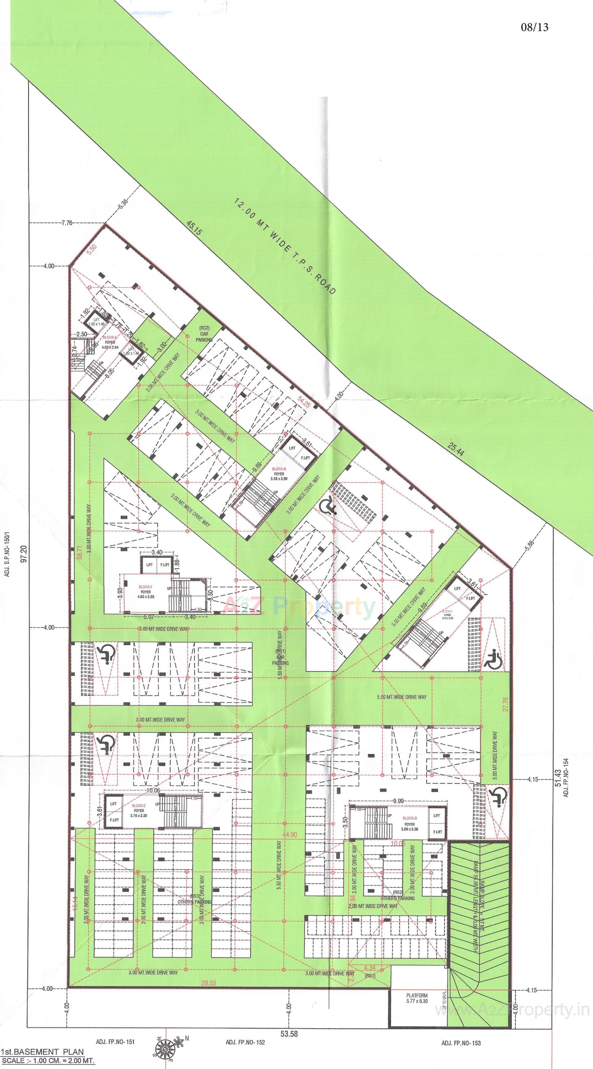 Layout of real estate project Jay Visat Mangalya located at Vavol, Gandhinagar, Gujarat