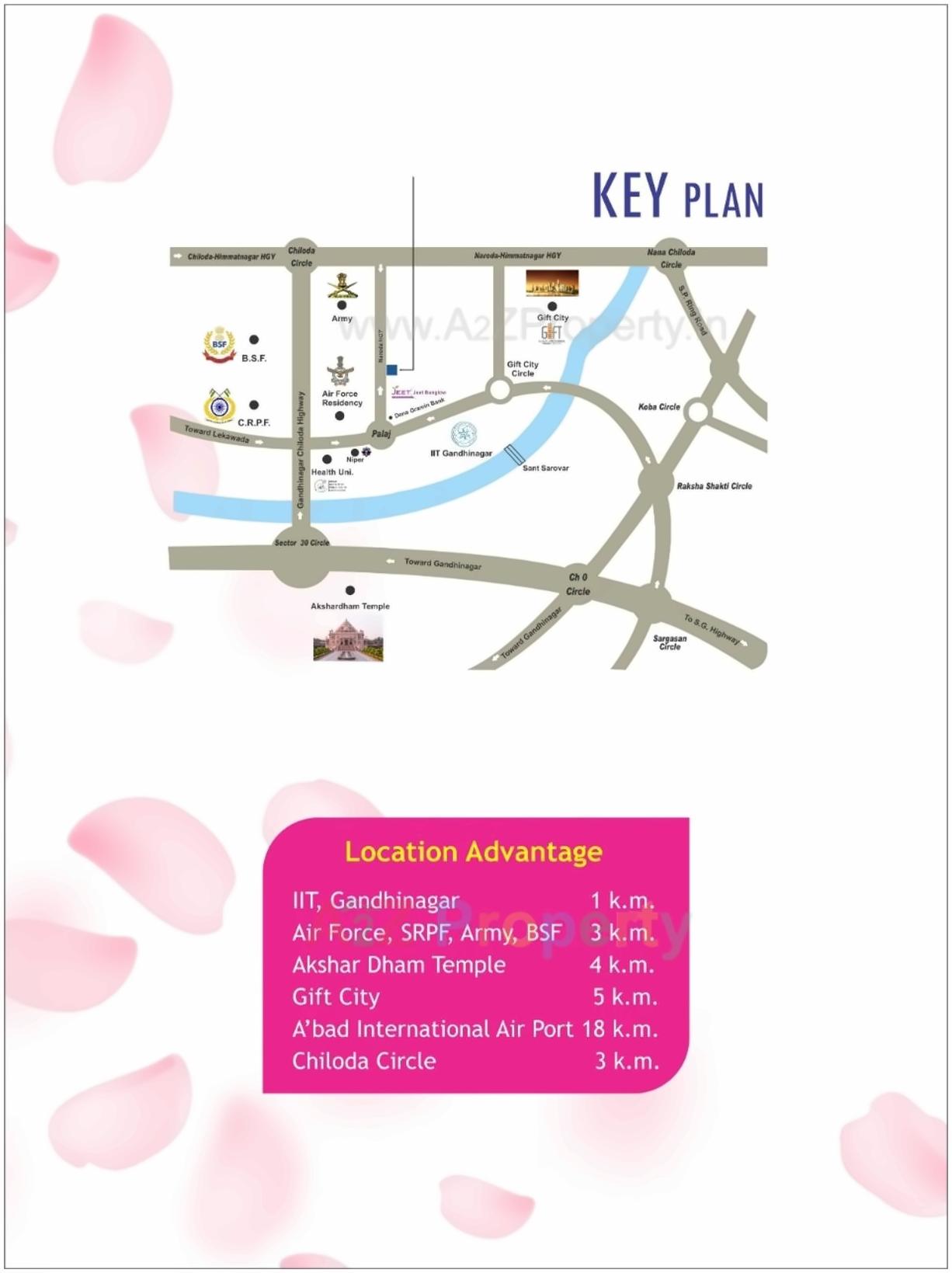  of real estate project Jeet Aangan located at Palaj, Gandhinagar, Gujarat