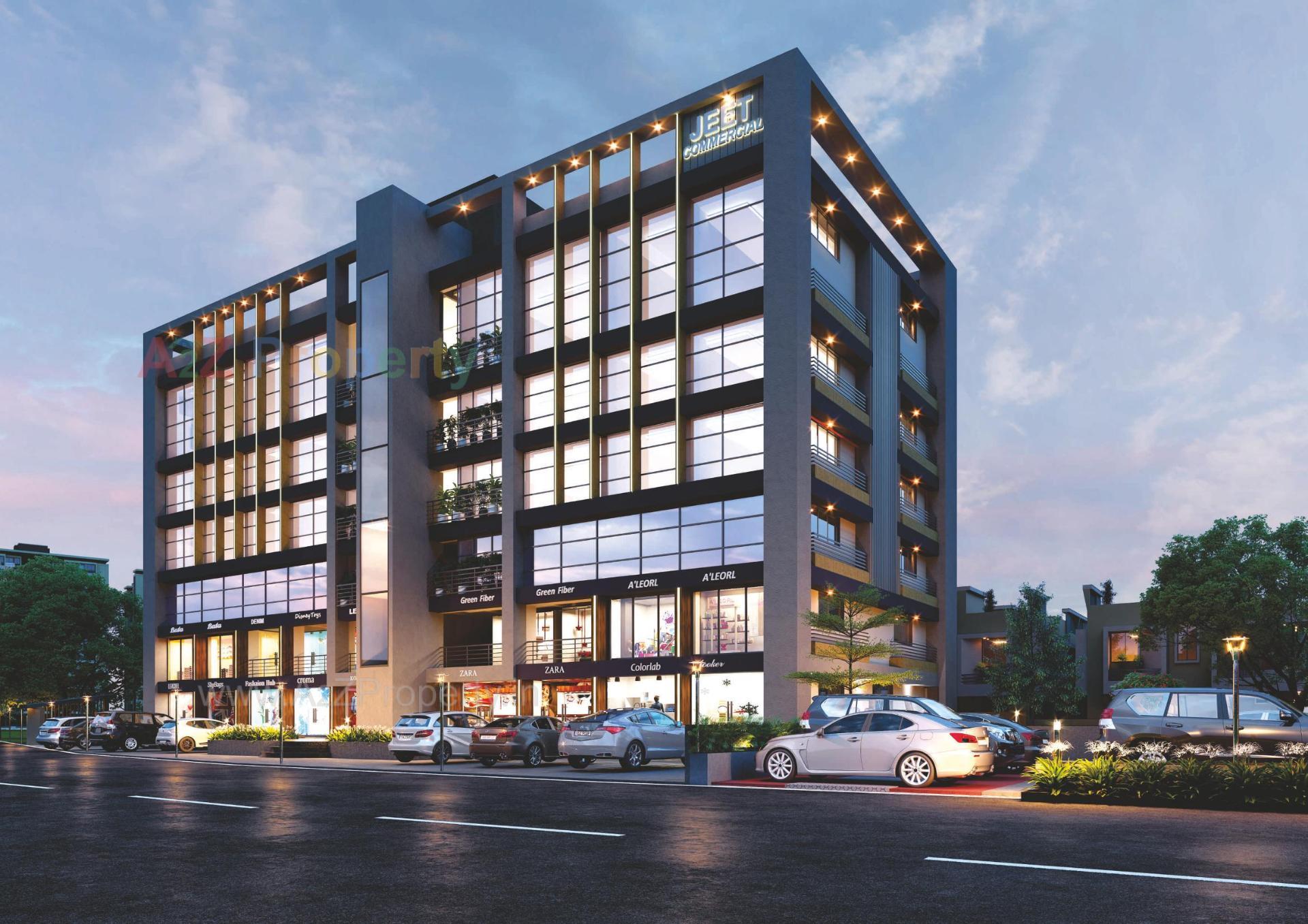 3D Elevation of real estate project Jeet City located at Chiloda, Gandhinagar, Gujarat