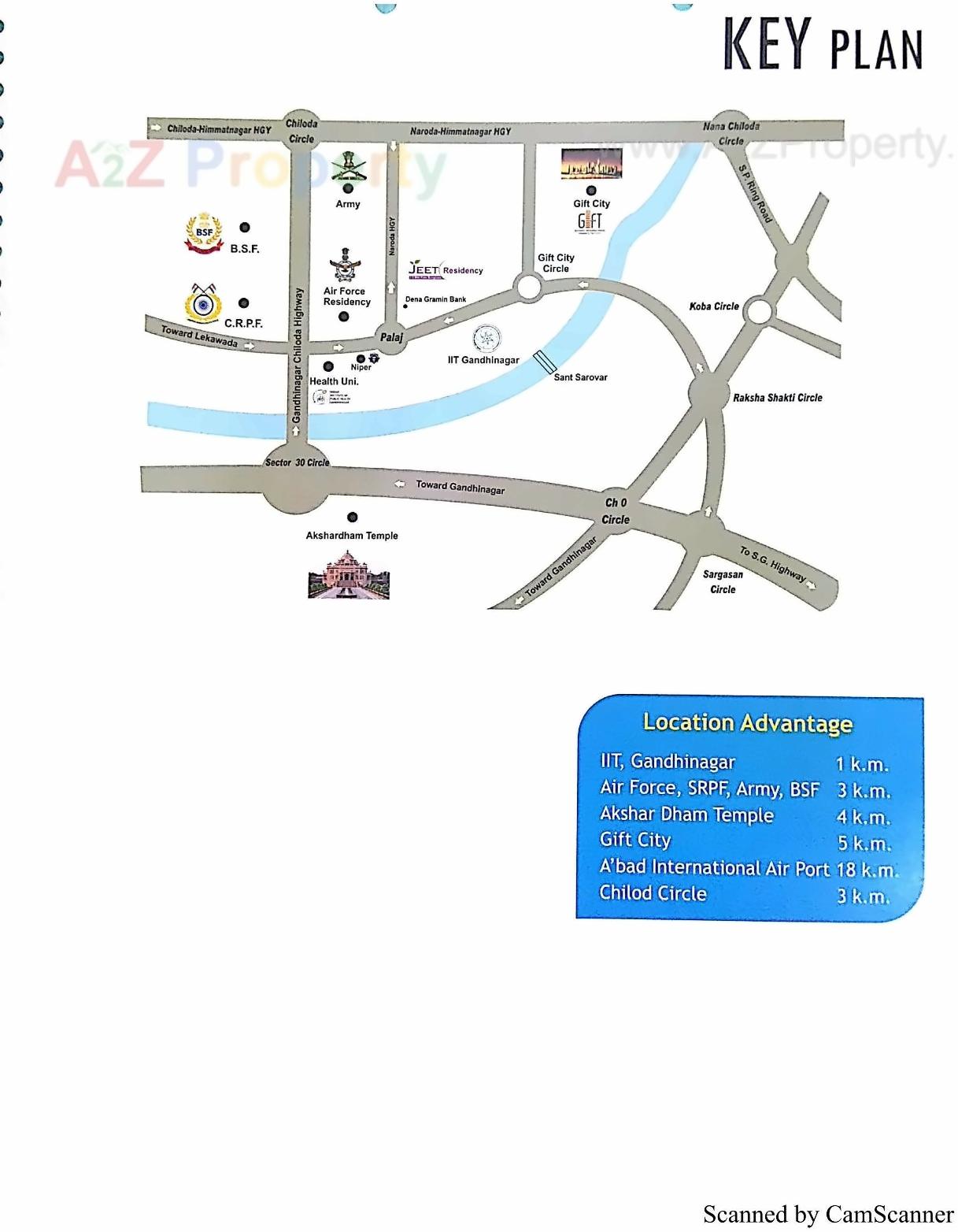  of real estate project Jeet Residency 3bhk located at Palaj, Gandhinagar, Gujarat