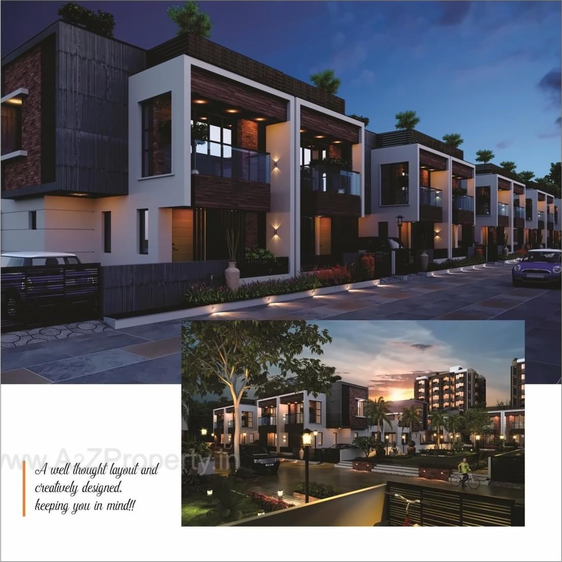 3D Elevation of real estate project Jeet Residency located at Palaj, Gandhinagar, Gujarat