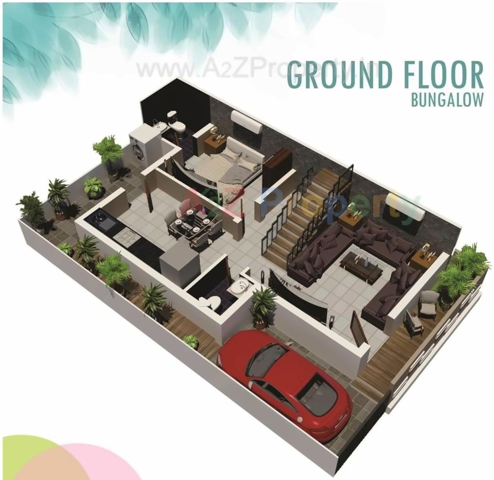 Layout of real estate project Jeet Residency located at Palaj, Gandhinagar, Gujarat