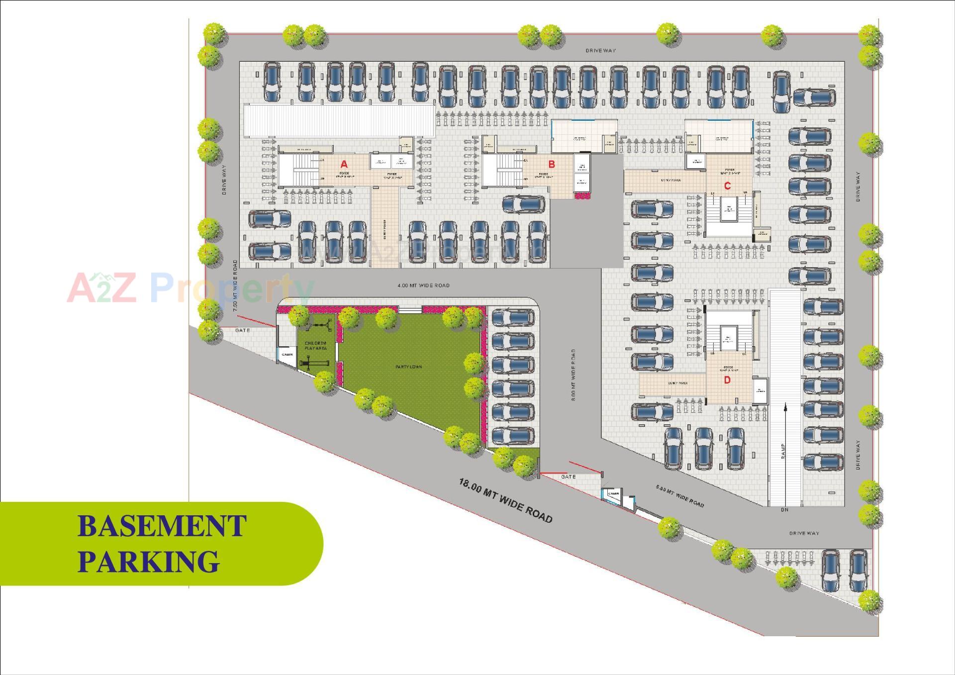 Layout of real estate project Jeet Royal located at Palaj, Gandhinagar, Gujarat