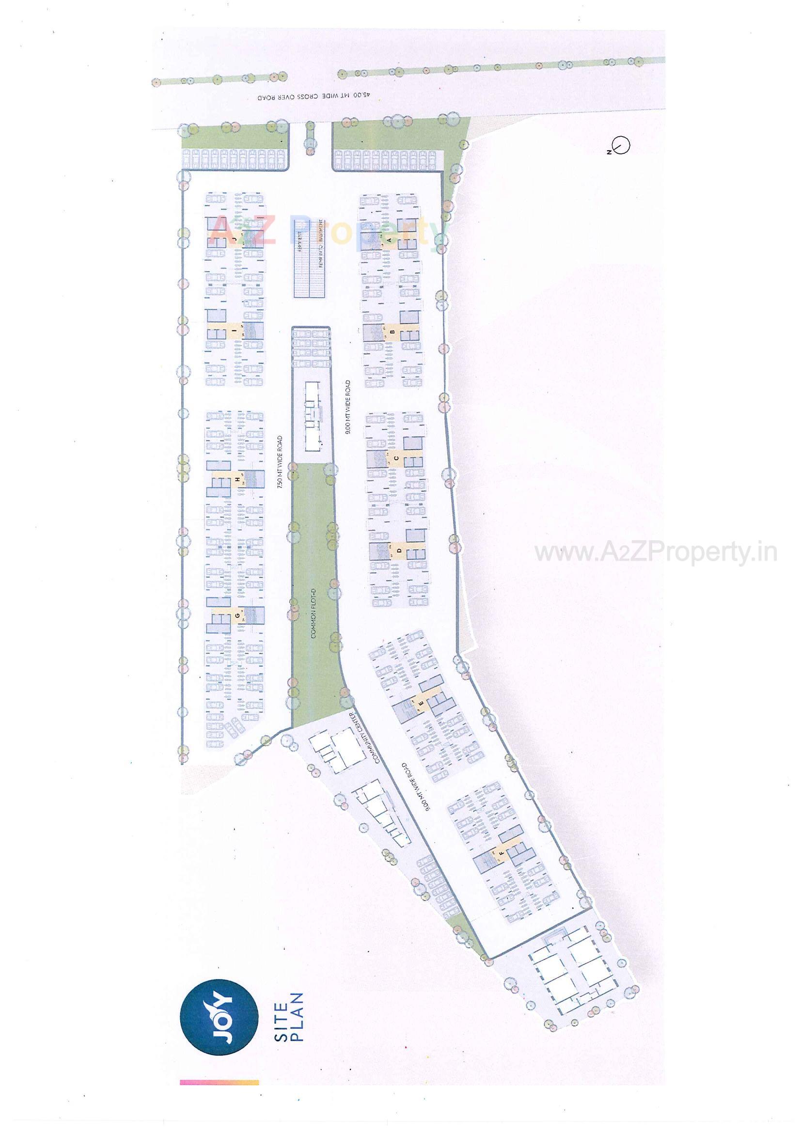 Layout of real estate project Joy located at Gandhinagar, Gandhinagar, Gujarat