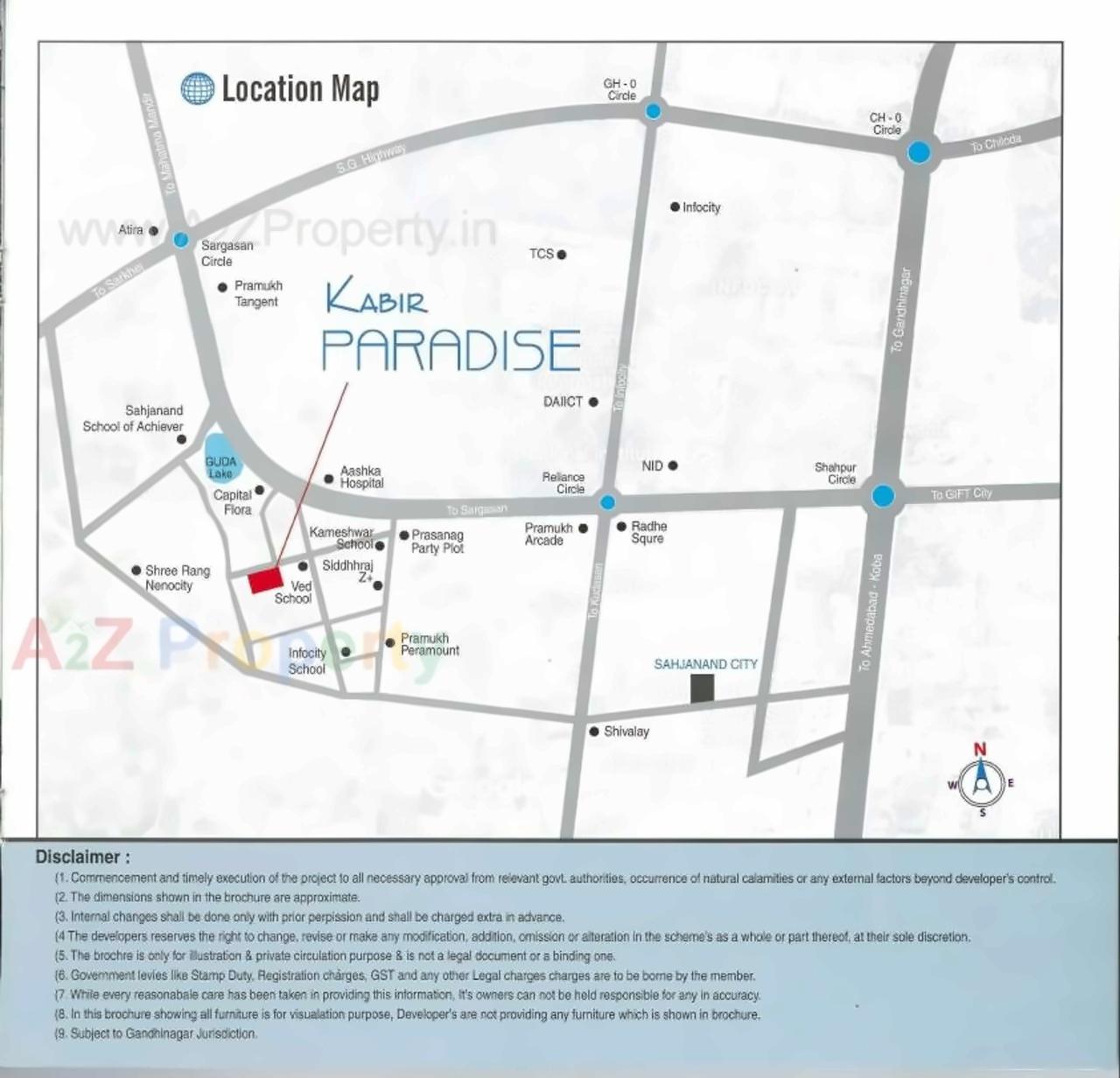  of real estate project Kabir Paradise located at Sargasan, Gandhinagar, Gujarat