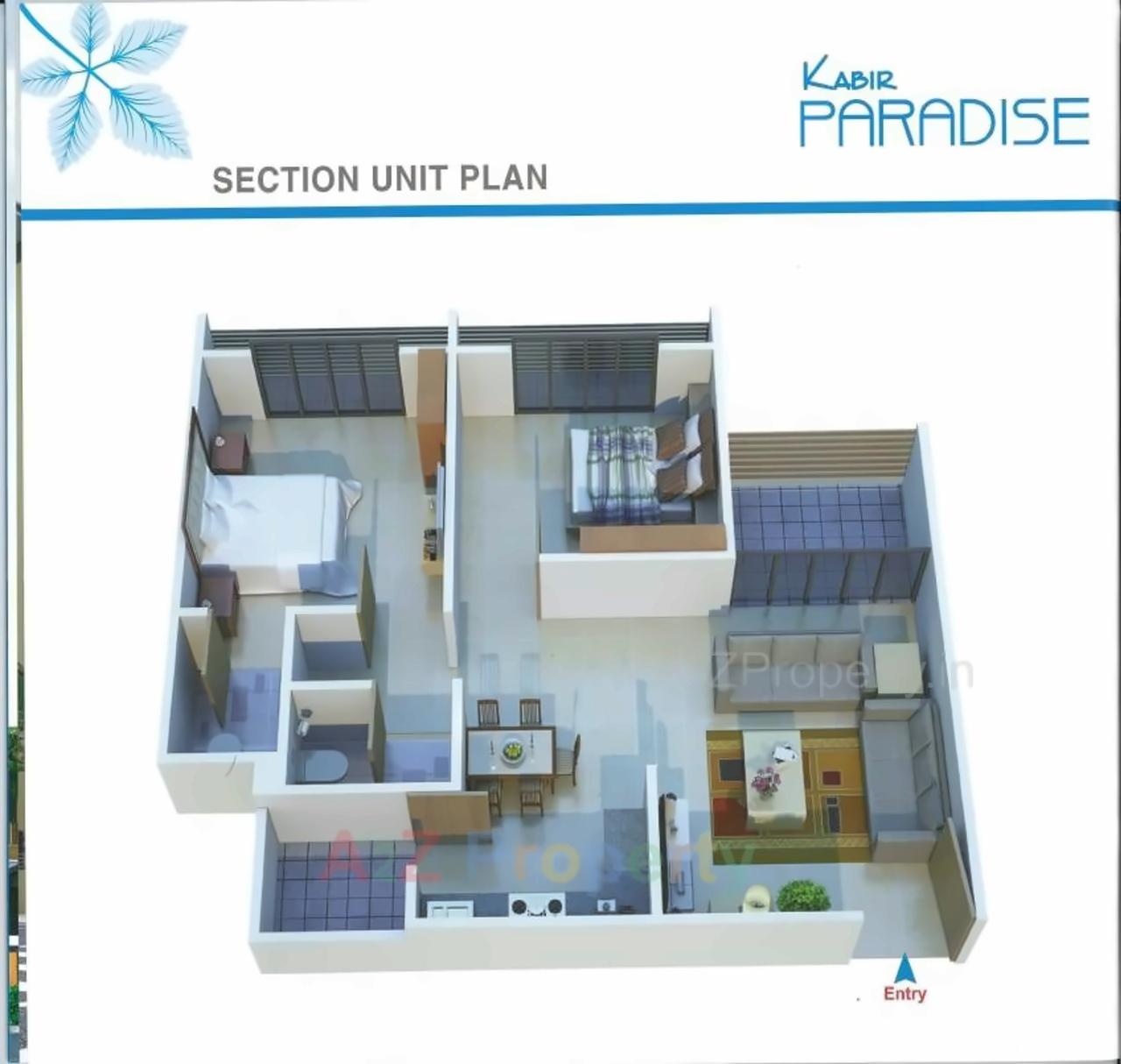 Layout of real estate project Kabir Paradise located at Sargasan, Gandhinagar, Gujarat