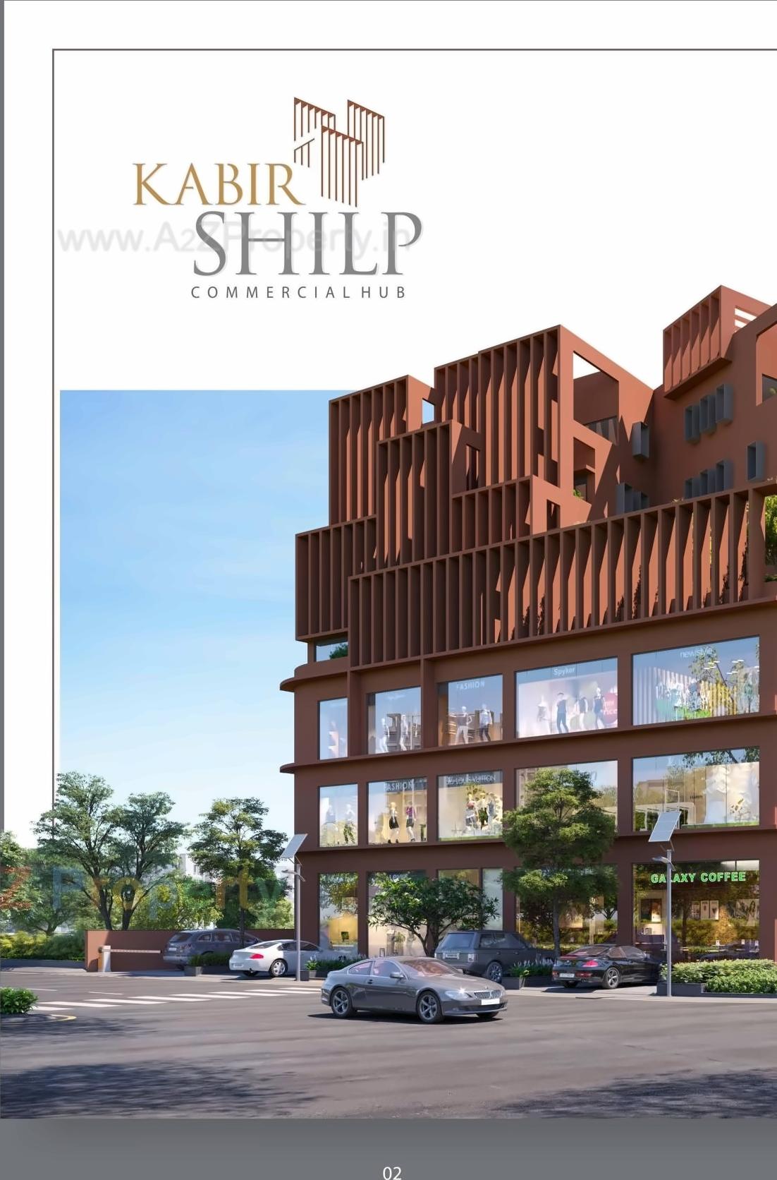 3D Elevation of real estate project Kabir Shilp located at Kudasan, Gandhinagar, Gujarat