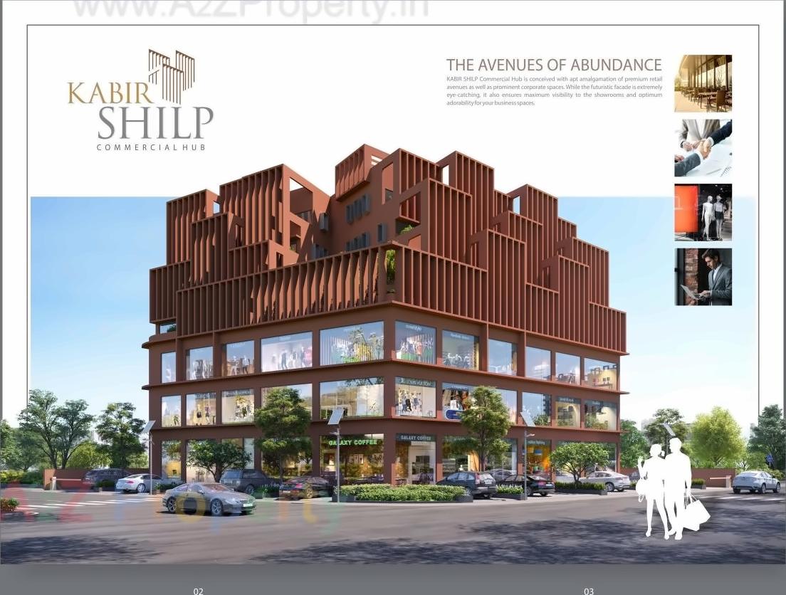 3D Elevation of real estate project Kabir Shilp located at Kudasan, Gandhinagar, Gujarat