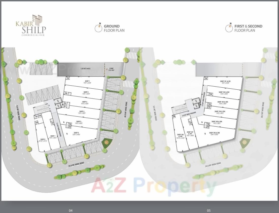 Layout of real estate project Kabir Shilp located at Kudasan, Gandhinagar, Gujarat