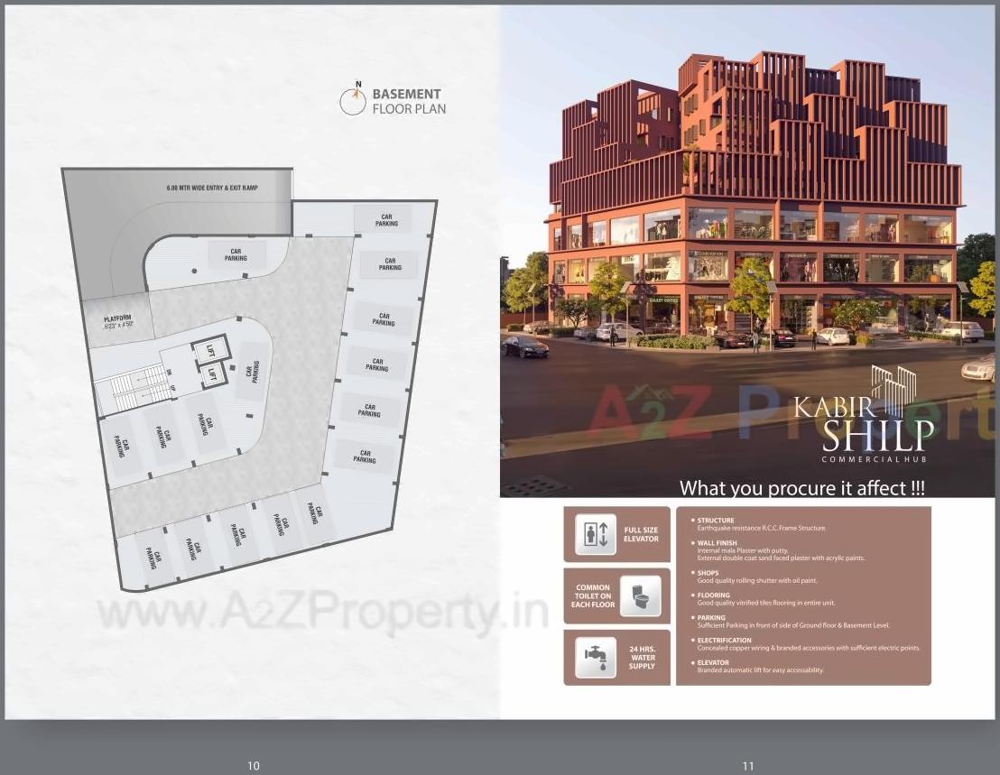 Layout of real estate project Kabir Shilp located at Kudasan, Gandhinagar, Gujarat