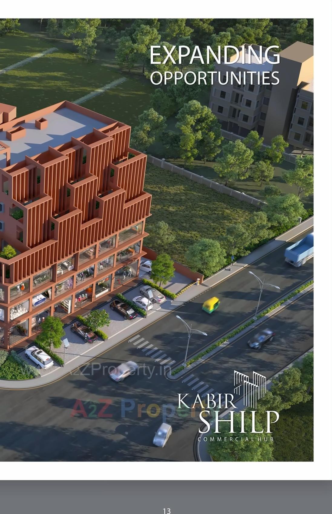 3D Elevation of real estate project Kabir Shilp located at Kudasan, Gandhinagar, Gujarat
