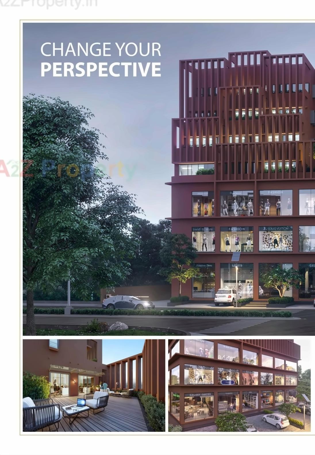 3D Elevation of real estate project Kabir Shilp located at Kudasan, Gandhinagar, Gujarat