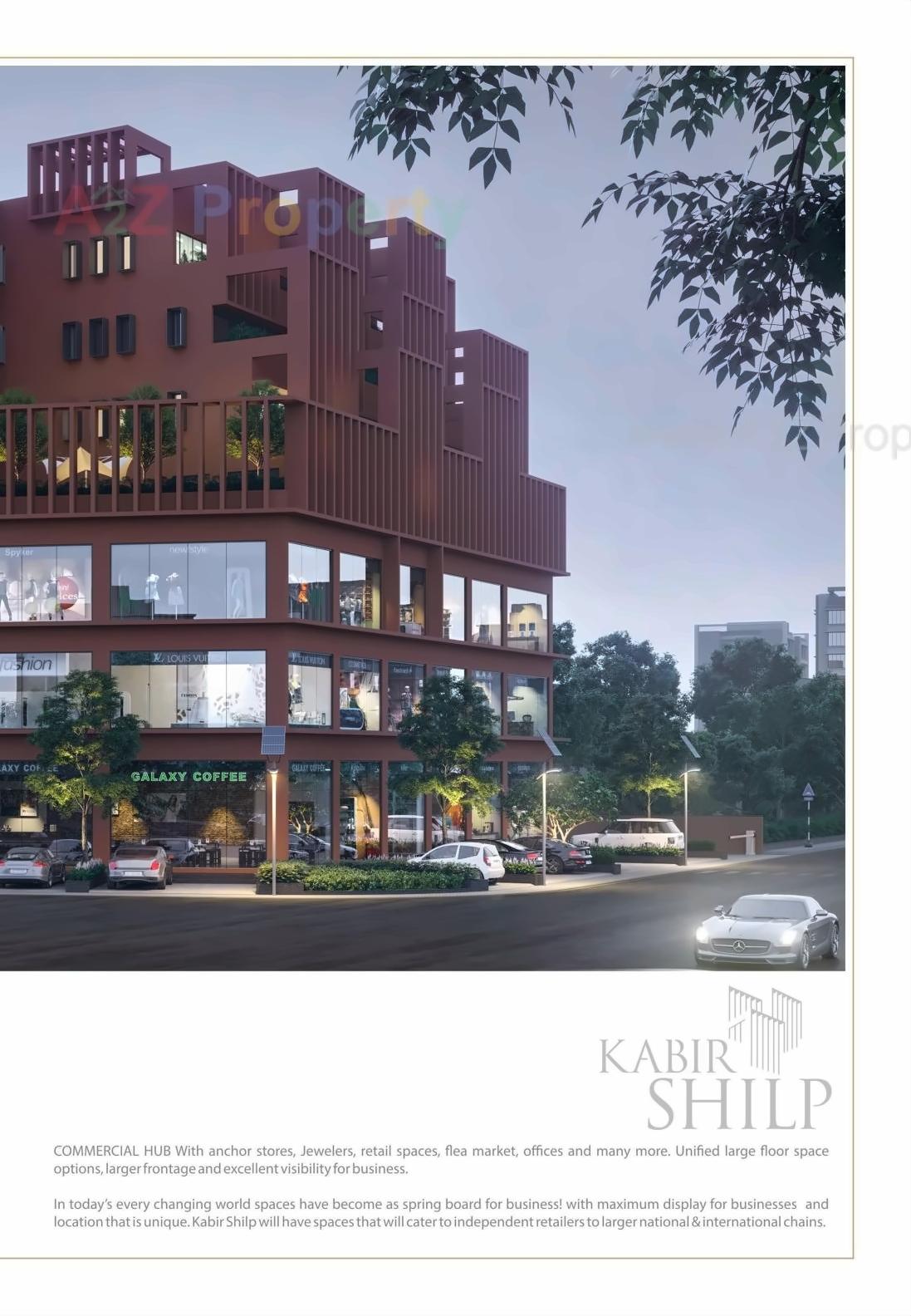 3D Elevation of real estate project Kabir Shilp located at Kudasan, Gandhinagar, Gujarat