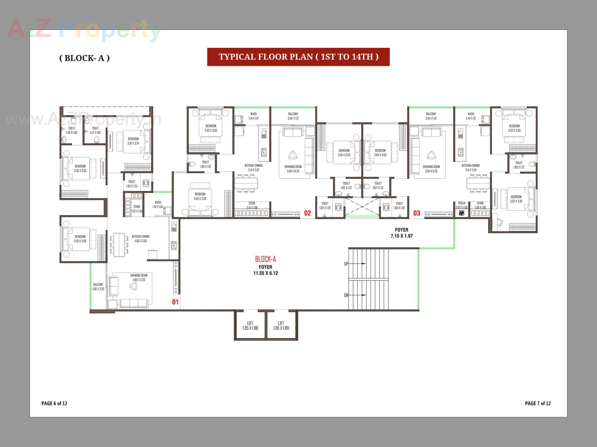 Layout of real estate project Kadamb Parisar located at Zundal, Gandhinagar, Gujarat