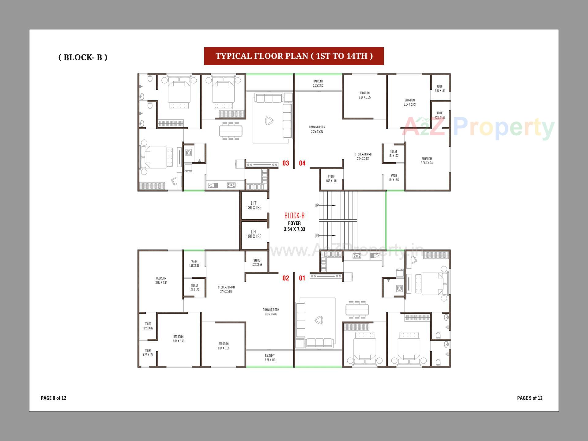 Layout of real estate project Kadamb Parisar located at Zundal, Gandhinagar, Gujarat