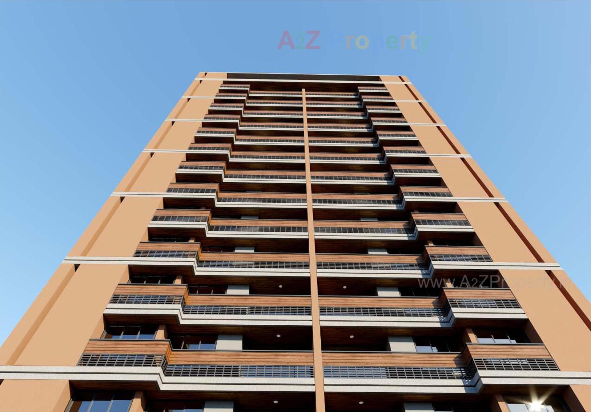 3D Elevation of real estate project Kadamb Pushp located at Zundal, Gandhinagar, Gujarat