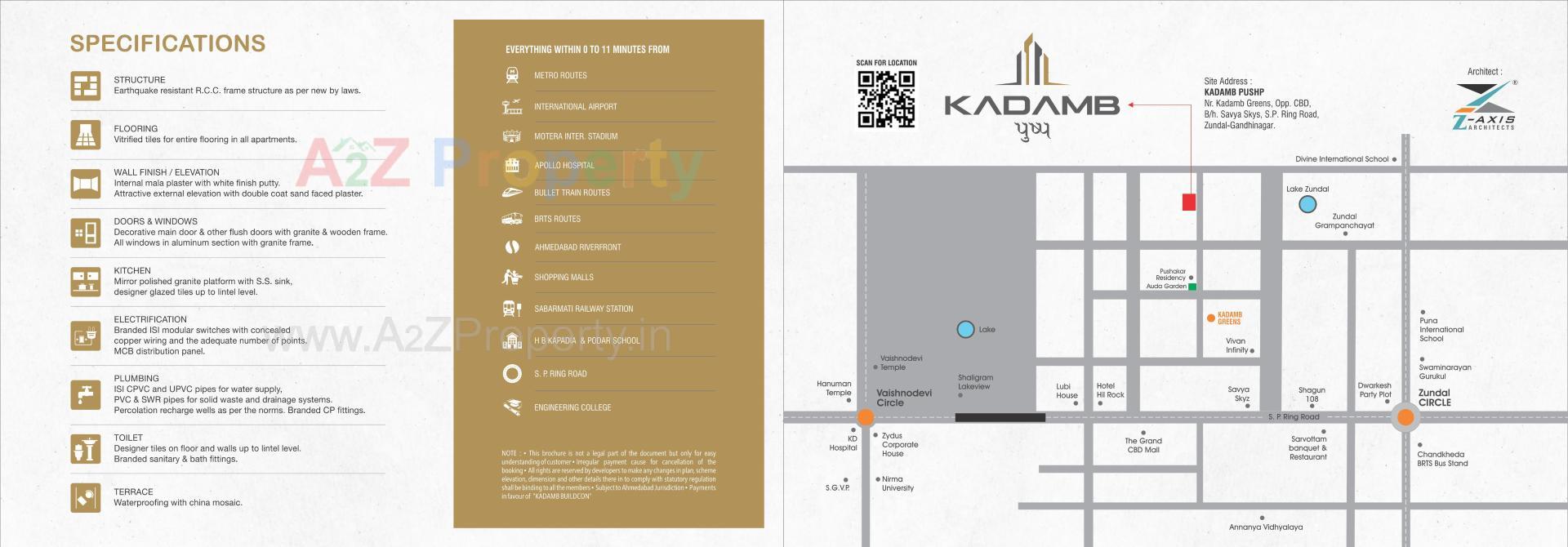  of real estate project Kadamb Pushp located at Zundal, Gandhinagar, Gujarat