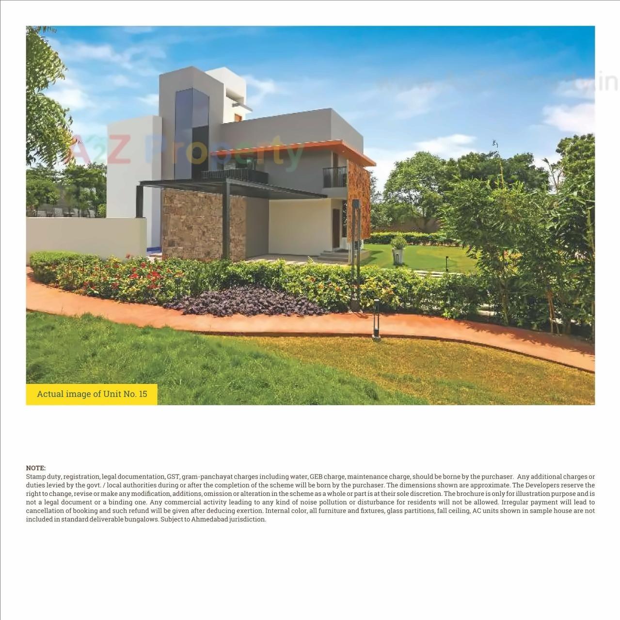 3D Elevation of real estate project Kadamb Villas located at Bhat, Gandhinagar, Gujarat