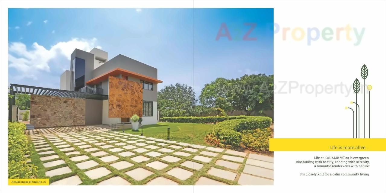 3D Elevation of real estate project Kadamb Villas located at Bhat, Gandhinagar, Gujarat