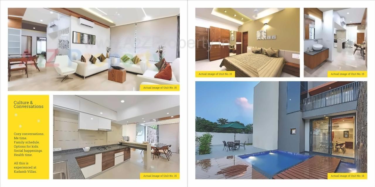 Layout of real estate project Kadamb Villas located at Bhat, Gandhinagar, Gujarat