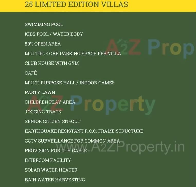 Amenities of Kadamb Villas
