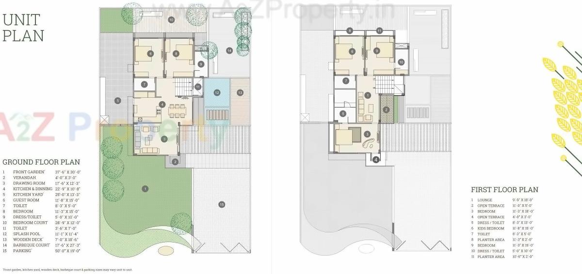 Layout of real estate project Kadamb Villas located at Bhat, Gandhinagar, Gujarat