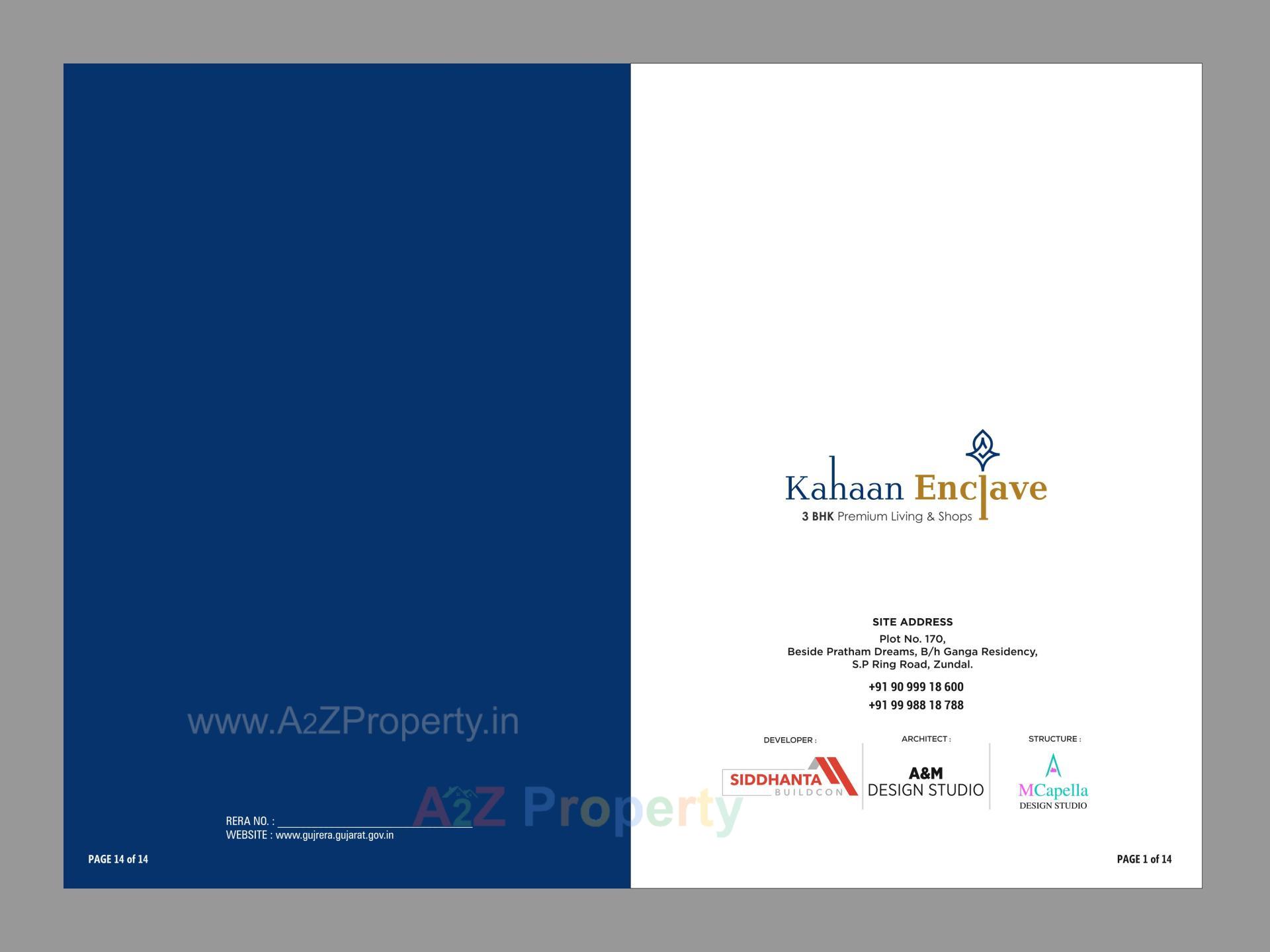  of real estate project Kahaan Enclave located at Zundal, Gandhinagar, Gujarat