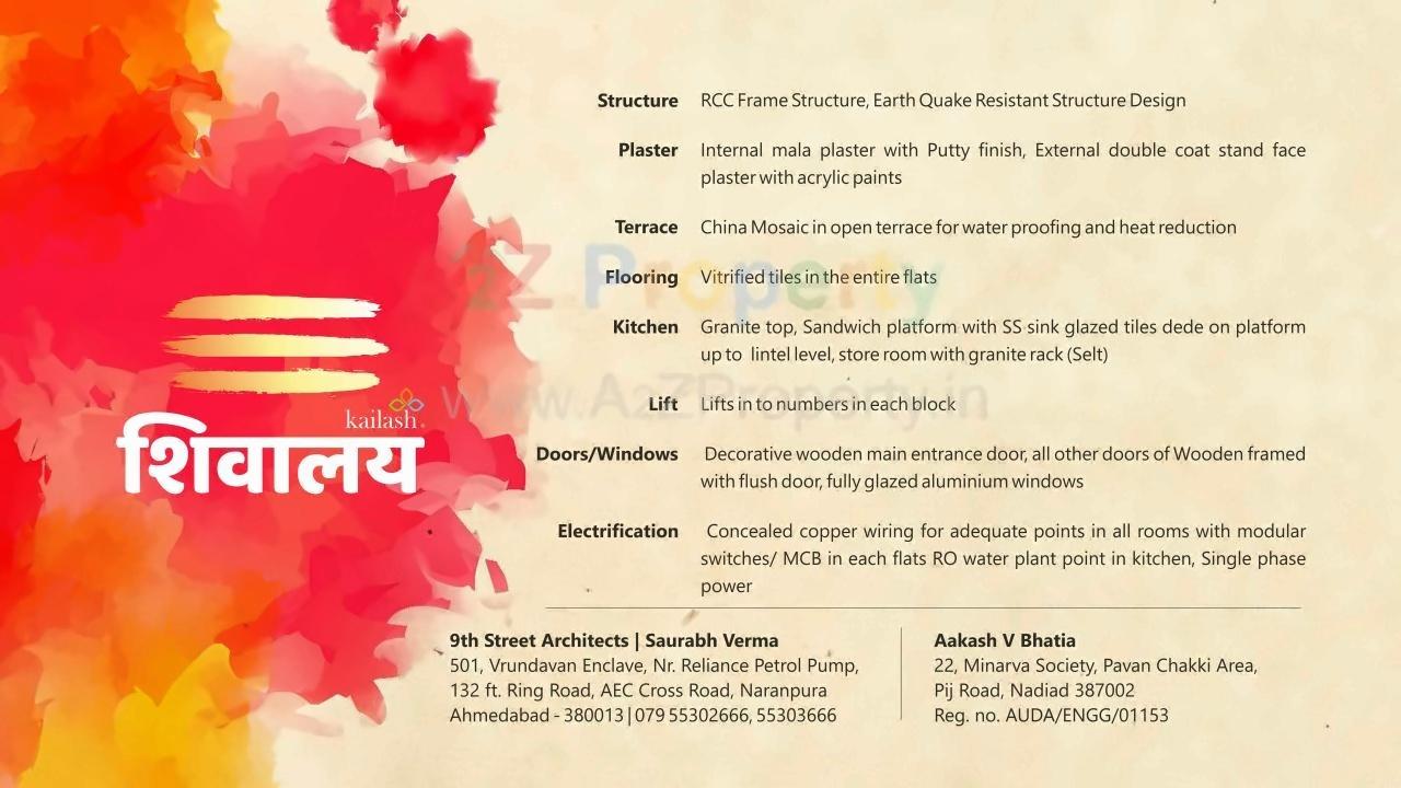  of real estate project Kailash Shivalay located at Nana-chiloda, Gandhinagar, Gujarat