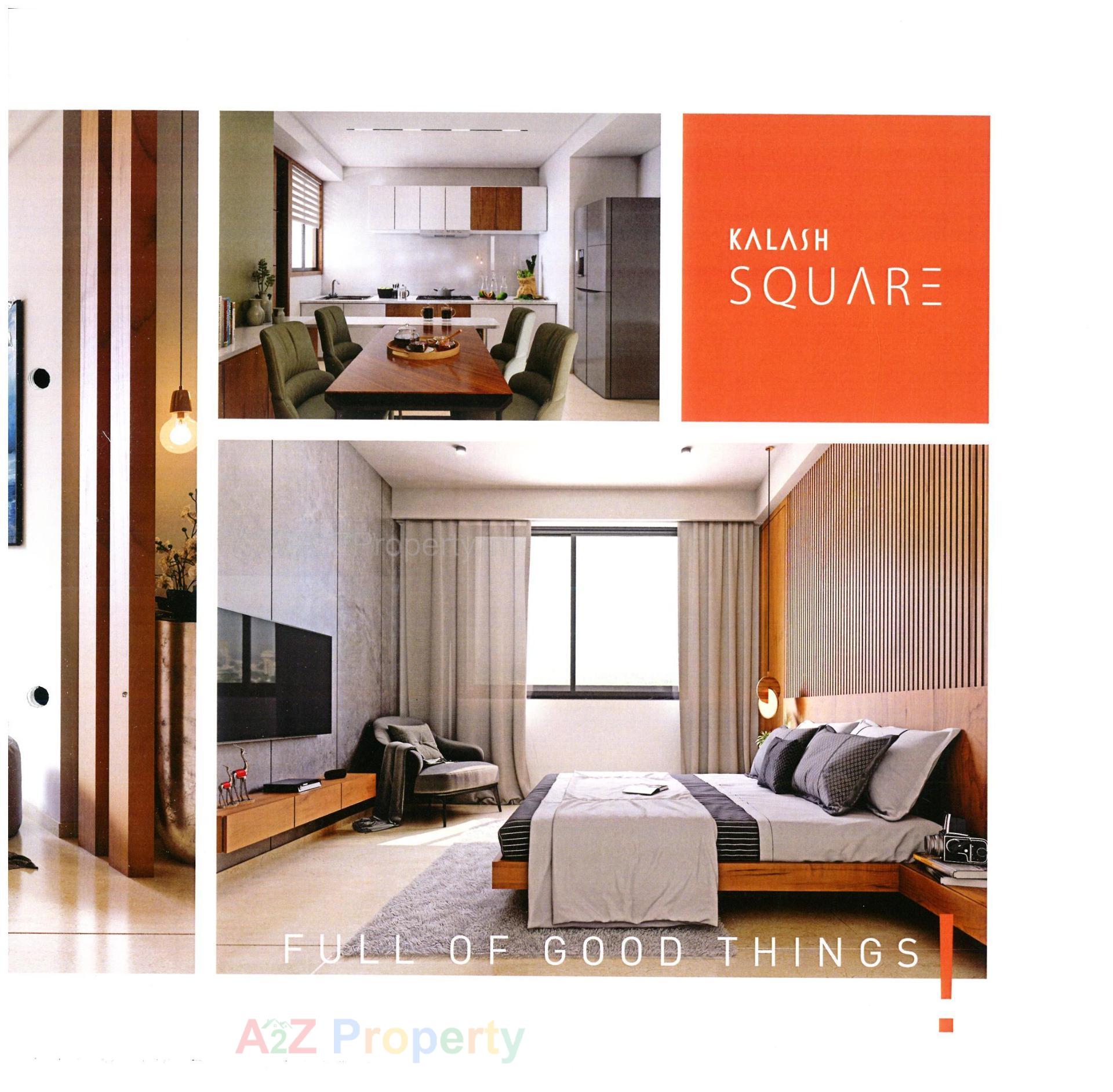 3D Elevation of real estate project Kalash Square located at Zundal, Gandhinagar, Gujarat