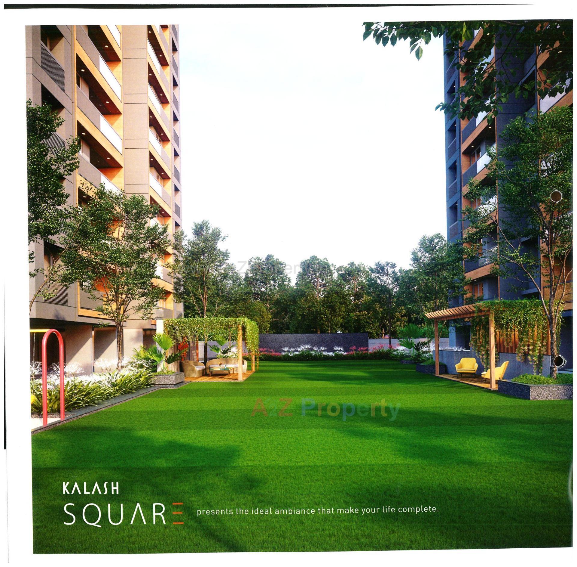 3D Elevation of real estate project Kalash Square located at Zundal, Gandhinagar, Gujarat