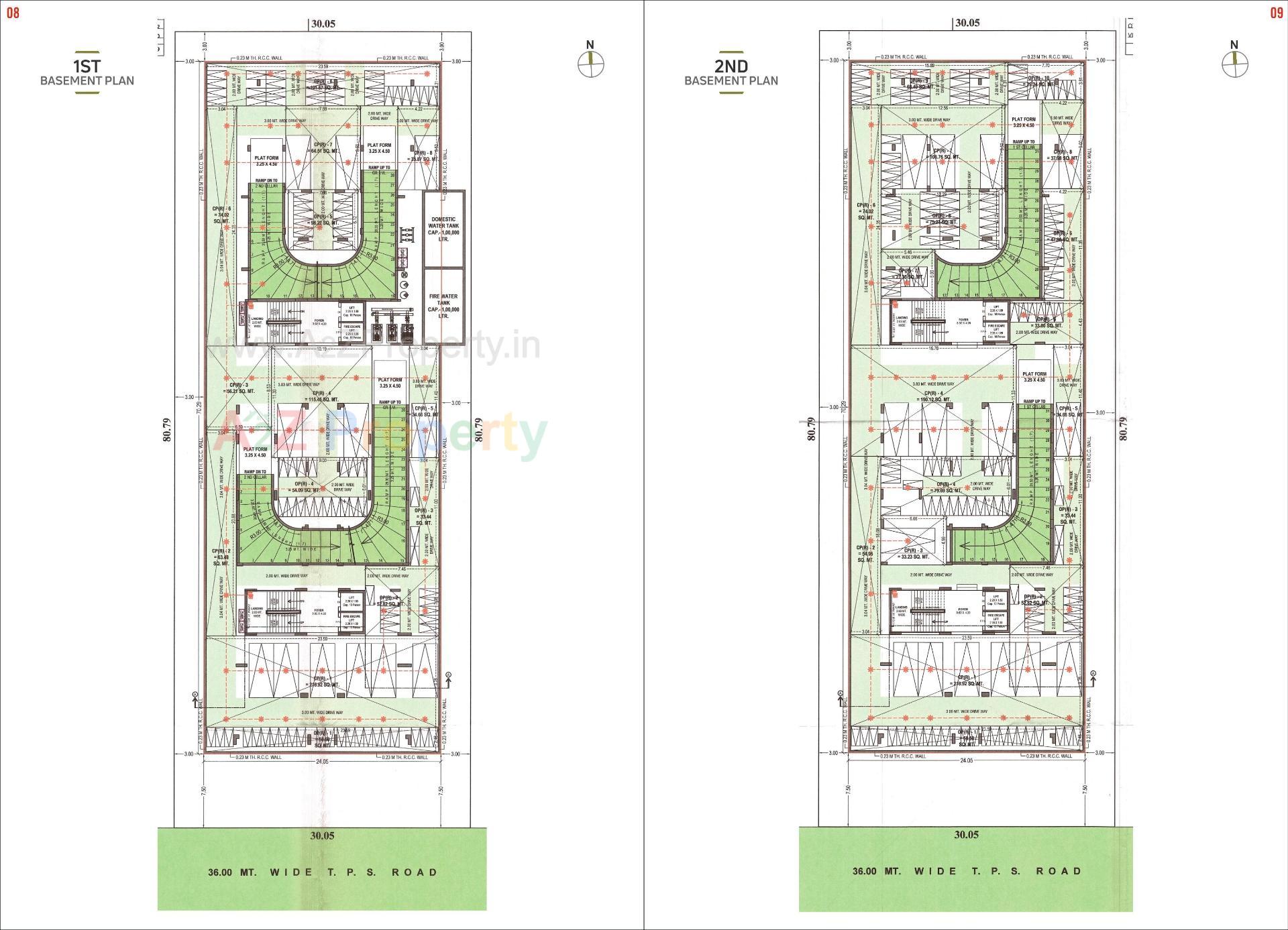 Layout of real estate project Kalp Heights located at Khoraj, Gandhinagar, Gujarat