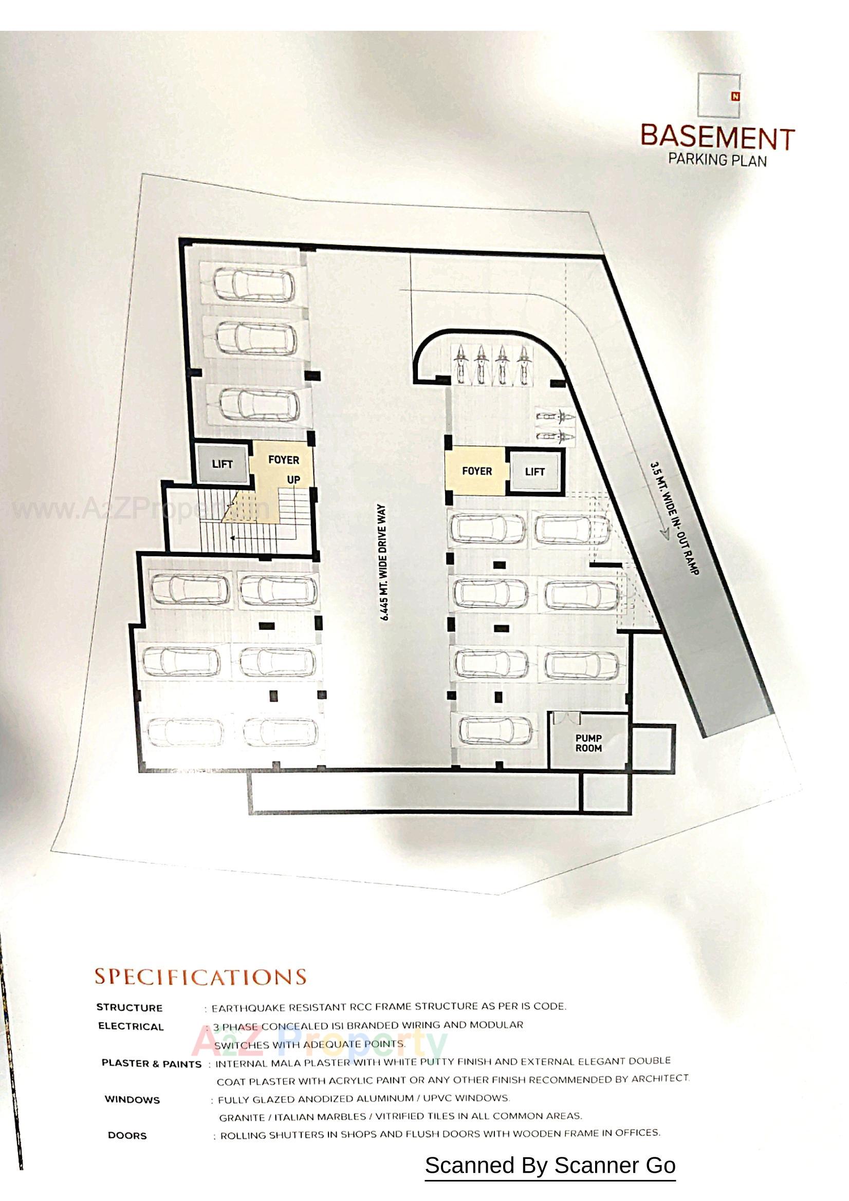 Layout of real estate project Kamlapunj Lakeview located at Vavol, Gandhinagar, Gujarat