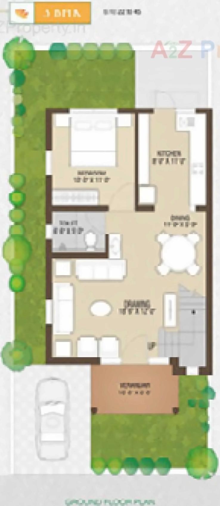 Layout of real estate project Karma Villa located at Borisana, Gandhinagar, Gujarat