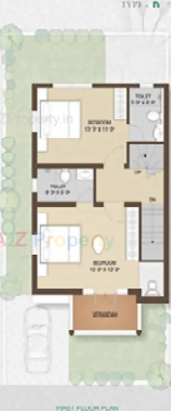 Layout of real estate project Karma Villa located at Borisana, Gandhinagar, Gujarat
