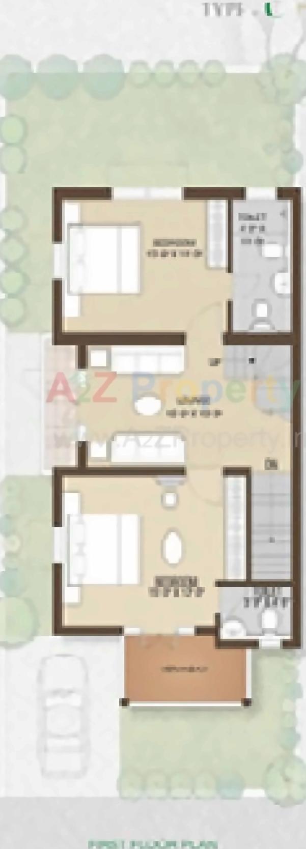 Layout of real estate project Karma Villa located at Borisana, Gandhinagar, Gujarat