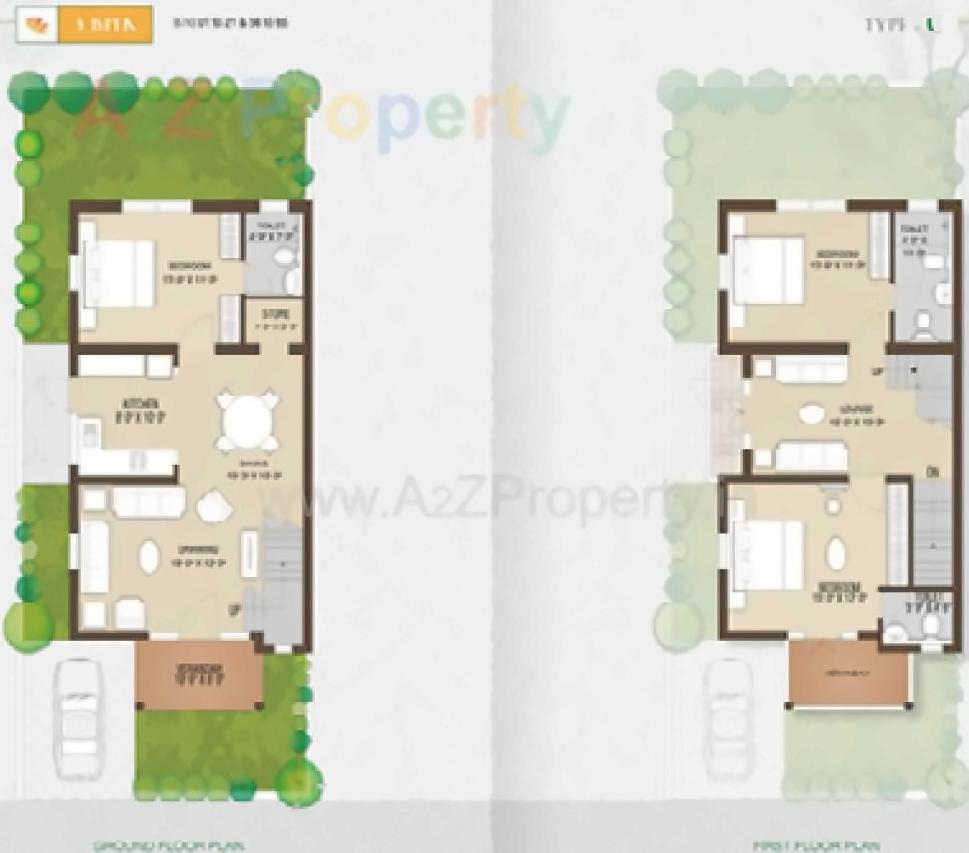 Layout of real estate project Karma Villa located at Borisana, Gandhinagar, Gujarat
