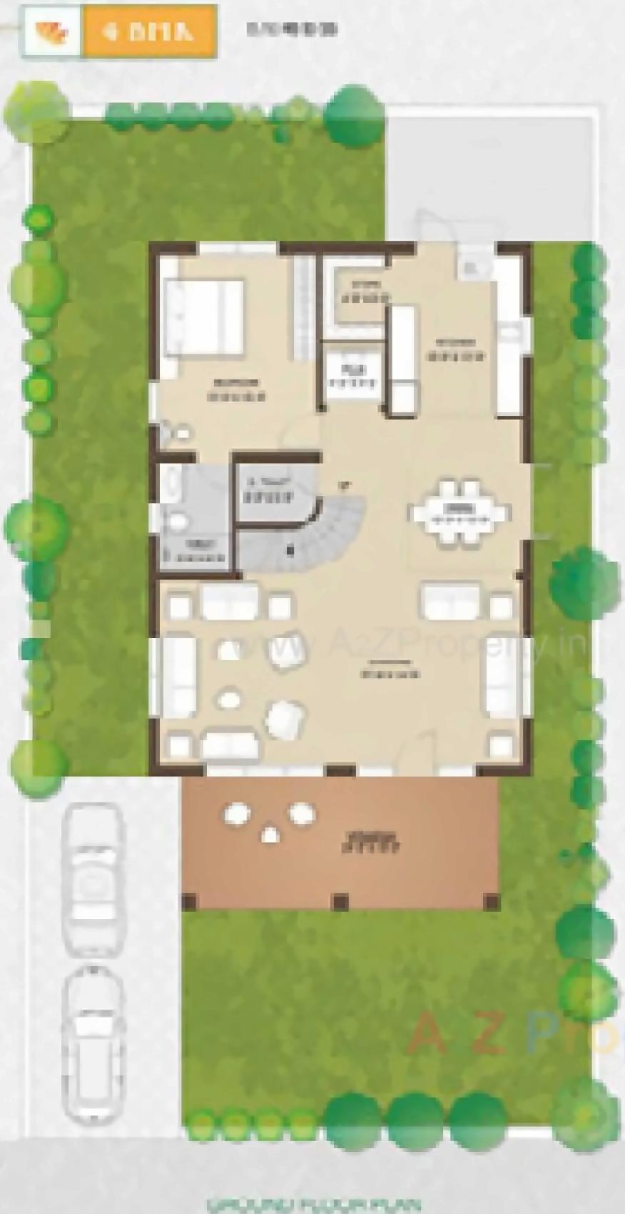 Layout of real estate project Karma Villa located at Borisana, Gandhinagar, Gujarat