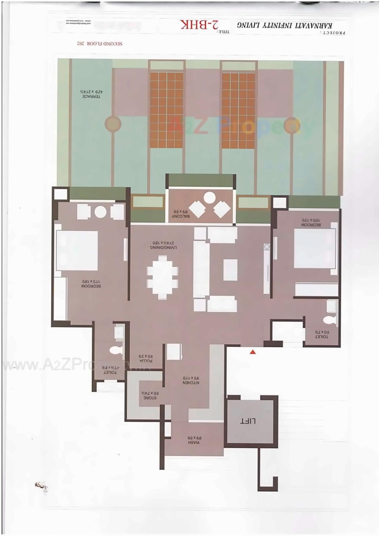 Layout of real estate project Karnavati Infinity Living located at Gandhinagar, Gandhinagar, Gujarat