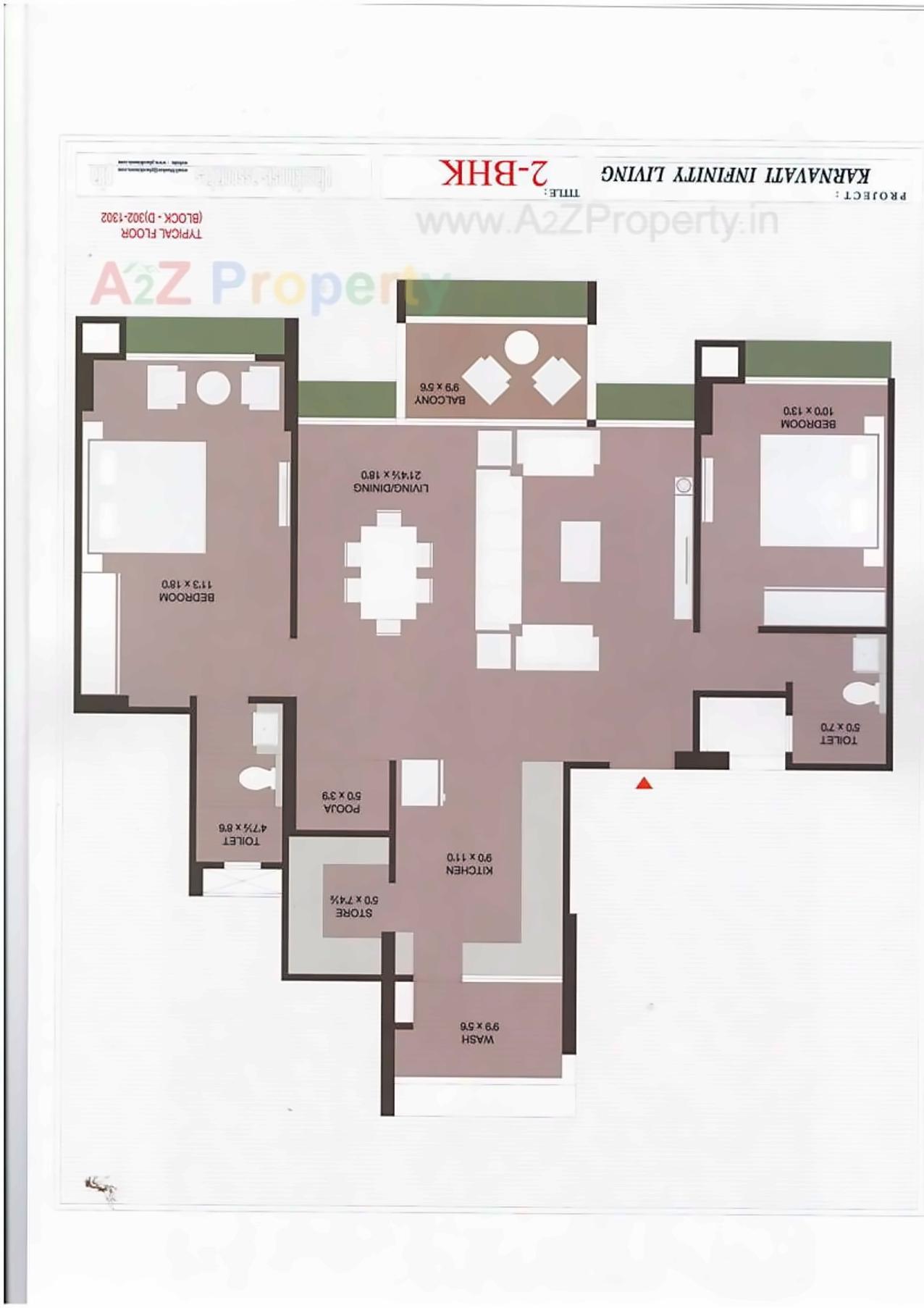 Layout of real estate project Karnavati Infinity Living located at Gandhinagar, Gandhinagar, Gujarat