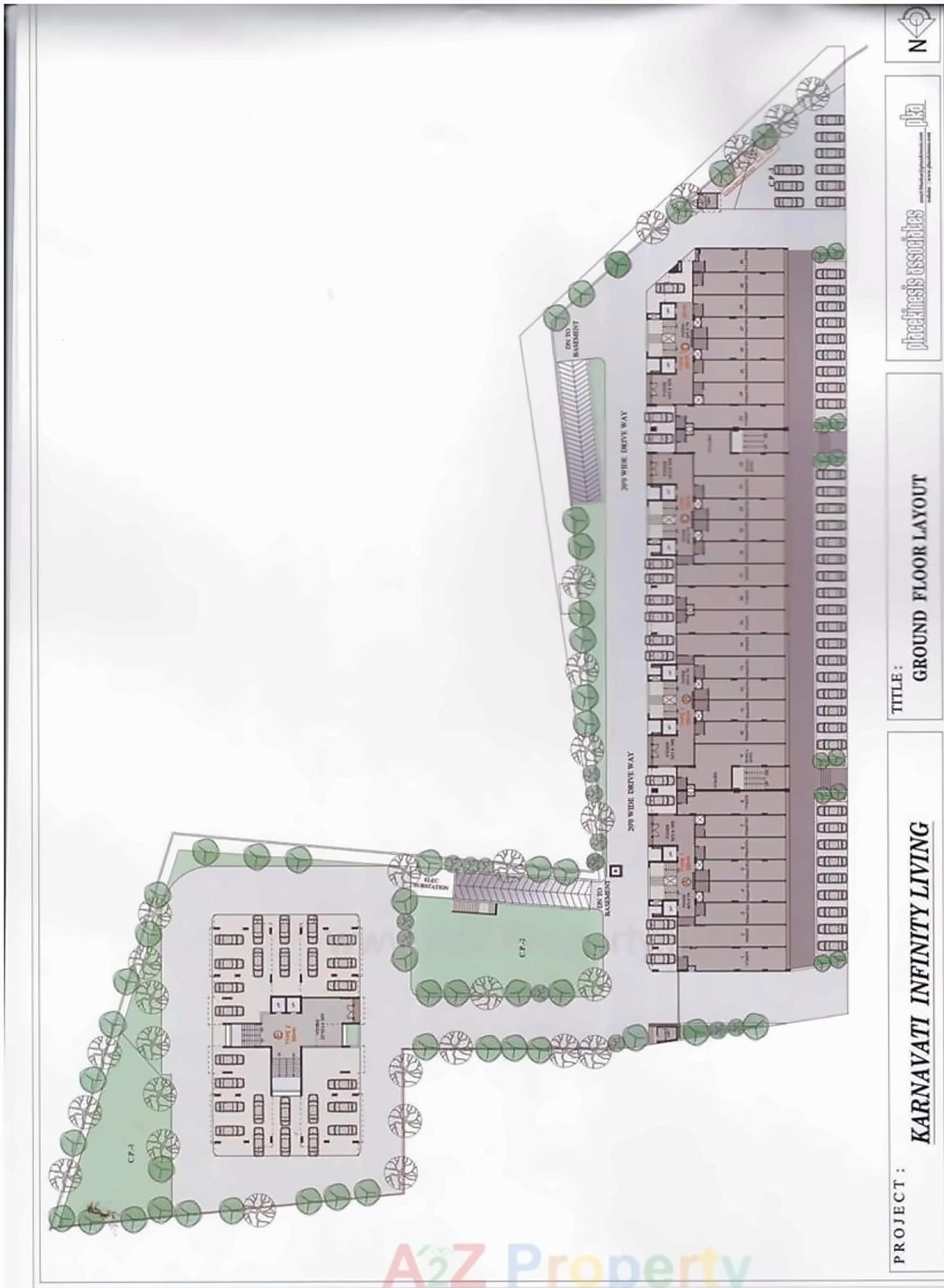 Layout of real estate project Karnavati Infinity Living located at Gandhinagar, Gandhinagar, Gujarat