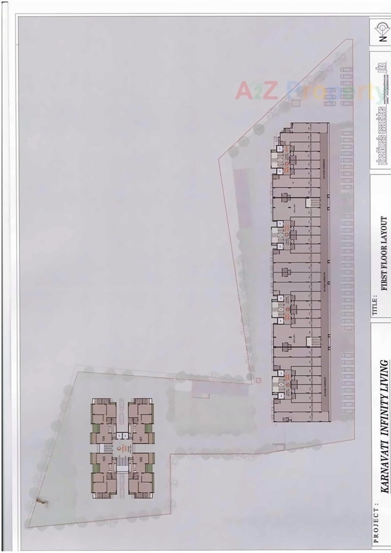 Layout of real estate project Karnavati Infinity Living located at Gandhinagar, Gandhinagar, Gujarat