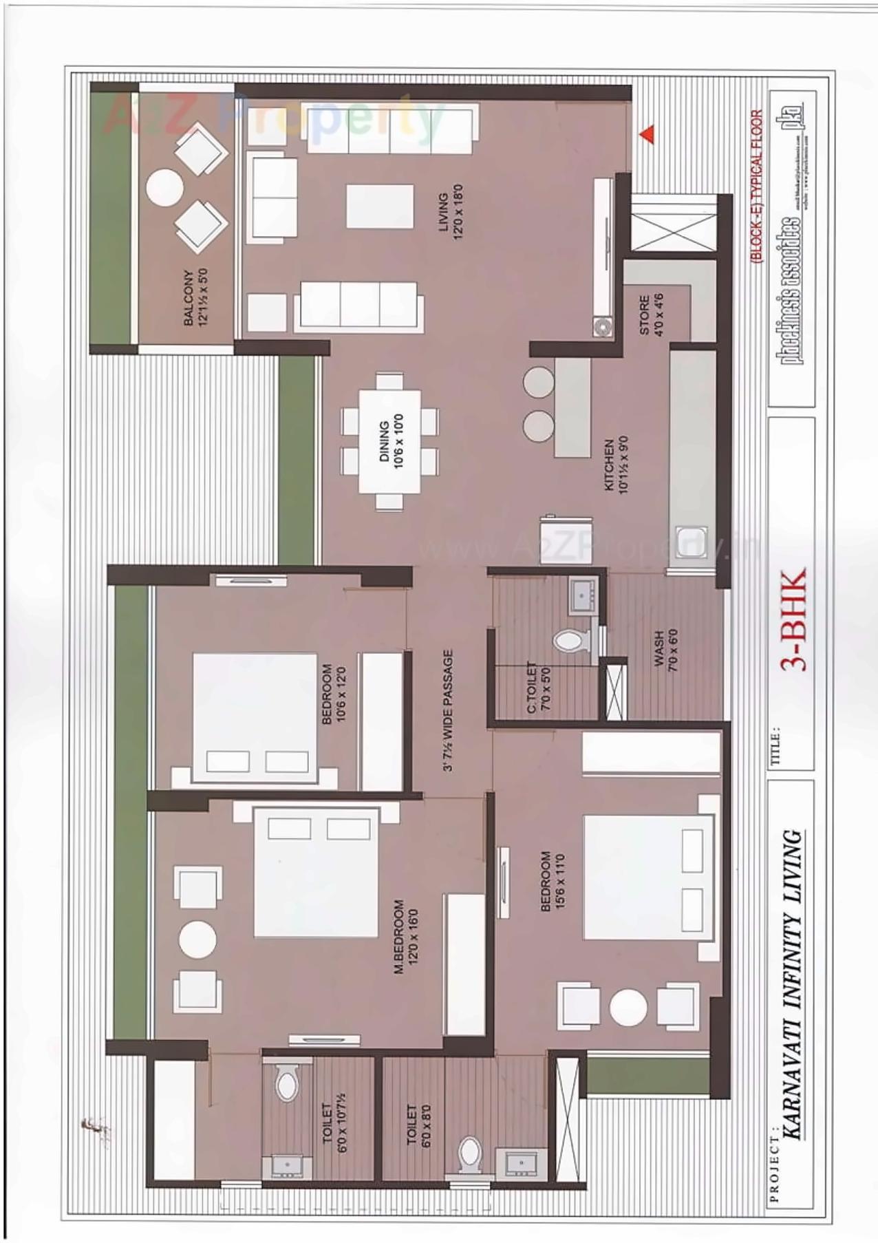 Layout of real estate project Karnavati Infinity Living located at Gandhinagar, Gandhinagar, Gujarat