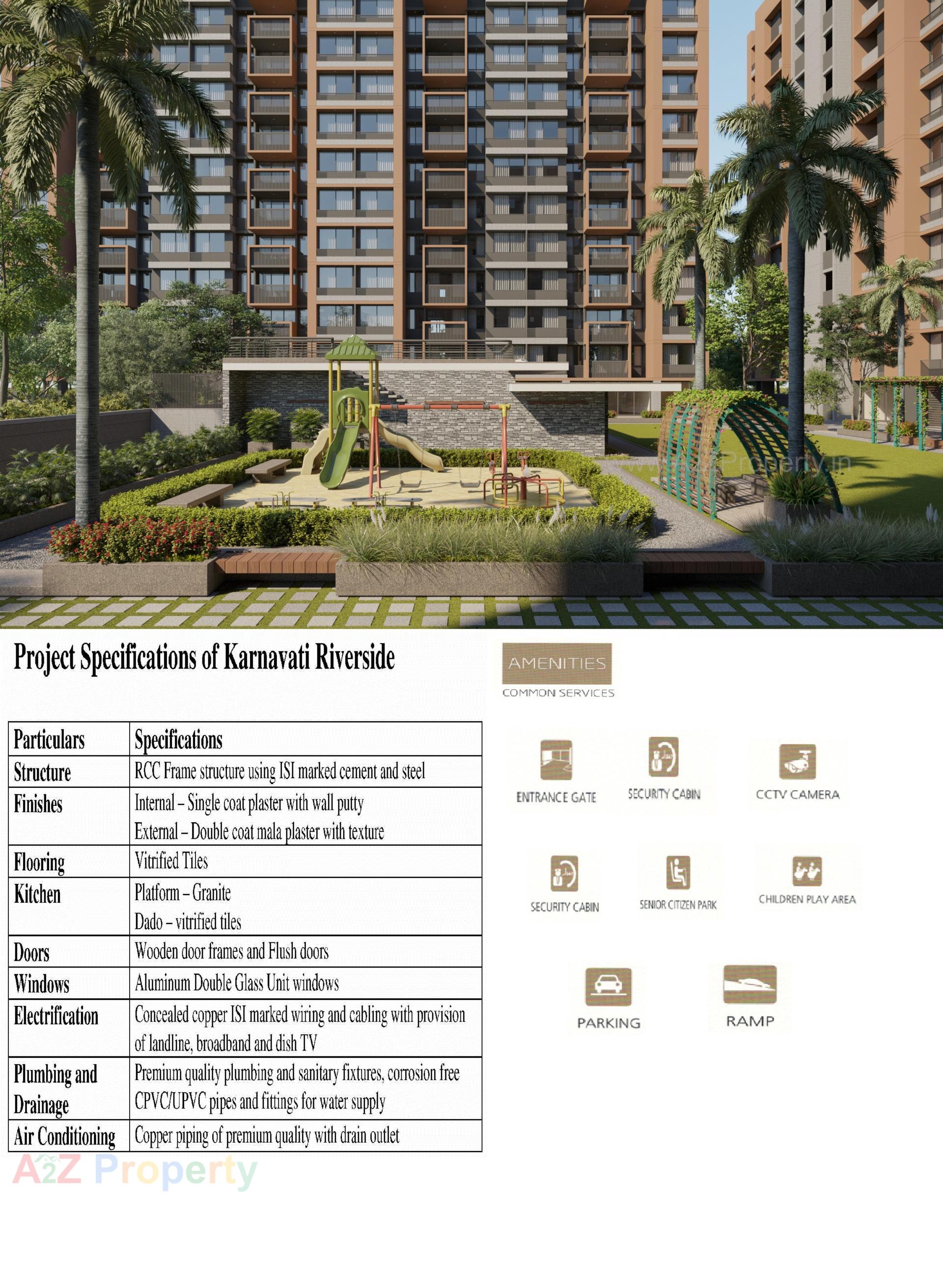 of real estate project Karnavati Riverside Block located at Bhat, Gandhinagar, Gujarat